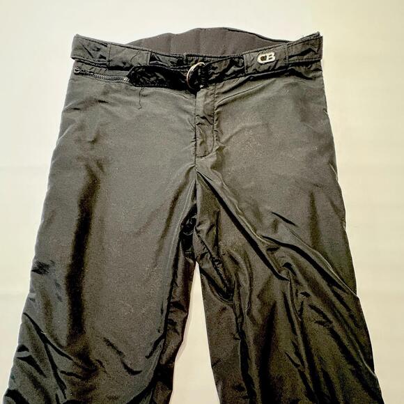Vtg 80s CB Sports Gore-Tex Pants Mens 38 Black Full Side Zip - Picture 4 of 16